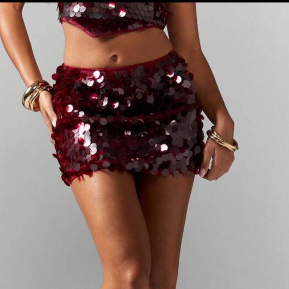 Missguided Sequin Skirt